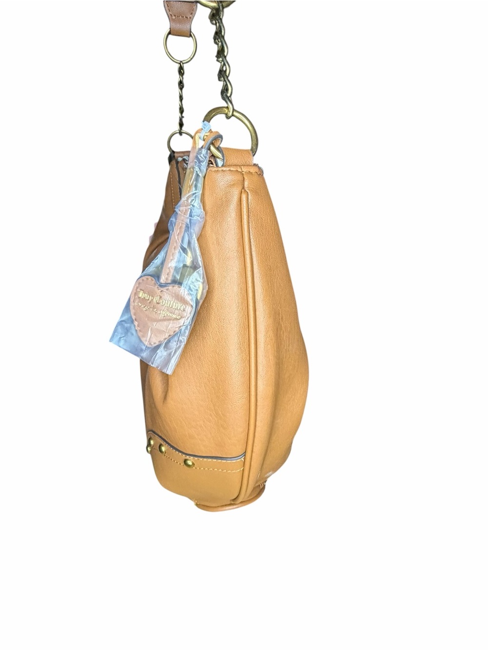 Juicy Couture Tan Shoulder Hobo Bag with Gold Details - NWT - Picture 4 of 6